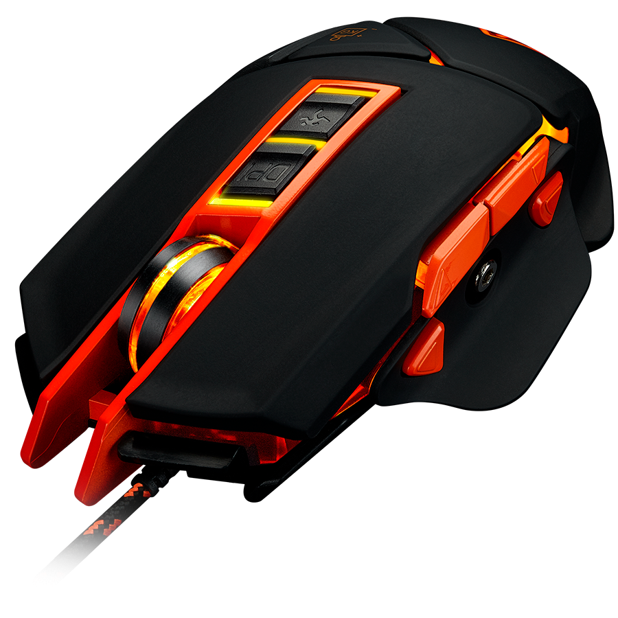 CANYON Optical gaming mouse, adjustable DPI setting 800/1000/1200/1600/2400/3200/4800/6400, LED backlight, moveable weight slot and retractable top cover for comfortable usage - slika 5
