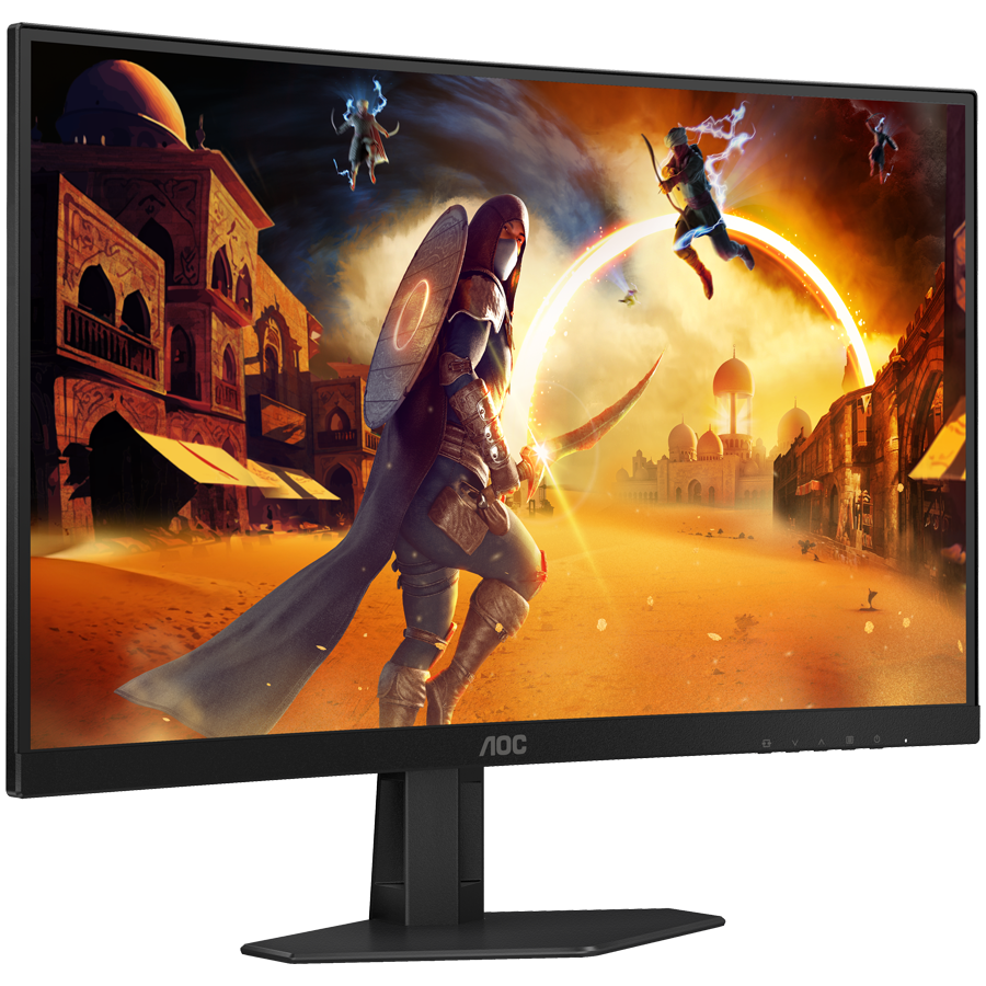 AOC Monitor Gaming C27G4ZXE Curved 27" FAST VA, 16:9, 1920x1080, 280Hz, 0.3ms, 300 cd/m2, 4000:1, 2xHDMI, DP, Adaptive Sync, Tilt, Black-Red, VESA 3y - slika 2