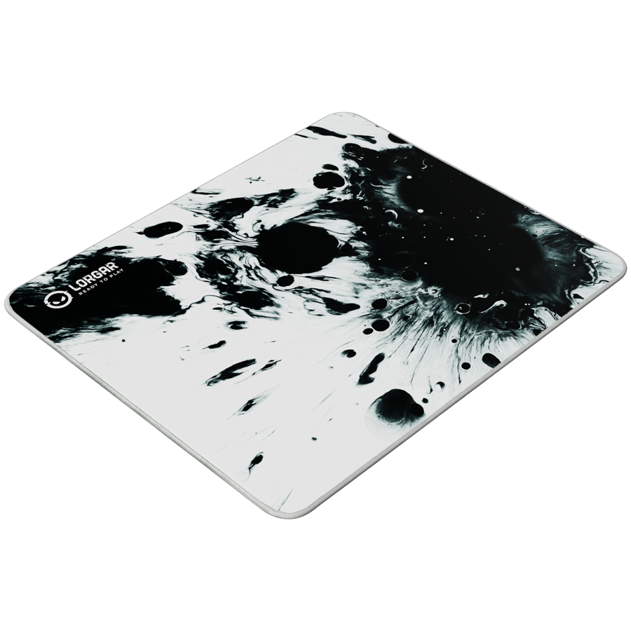 Full print white and black design, Bottom is black rubber with embossed LORGAR logo, with double side edge stitching - slika 4