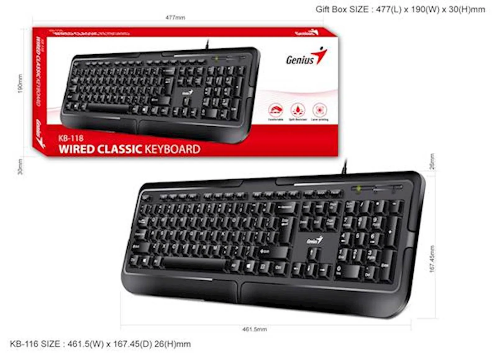 TASTATURA GENIUS KB-118 USB - slika 3