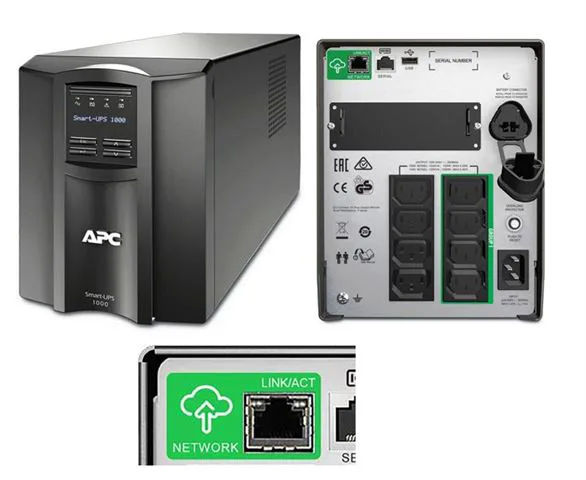 Smart-UPS APC,1000VA, Tower, 230V, 8x IEC C13, SmartConnect Port+SmartSlot, AVR, LCD - slika 7
