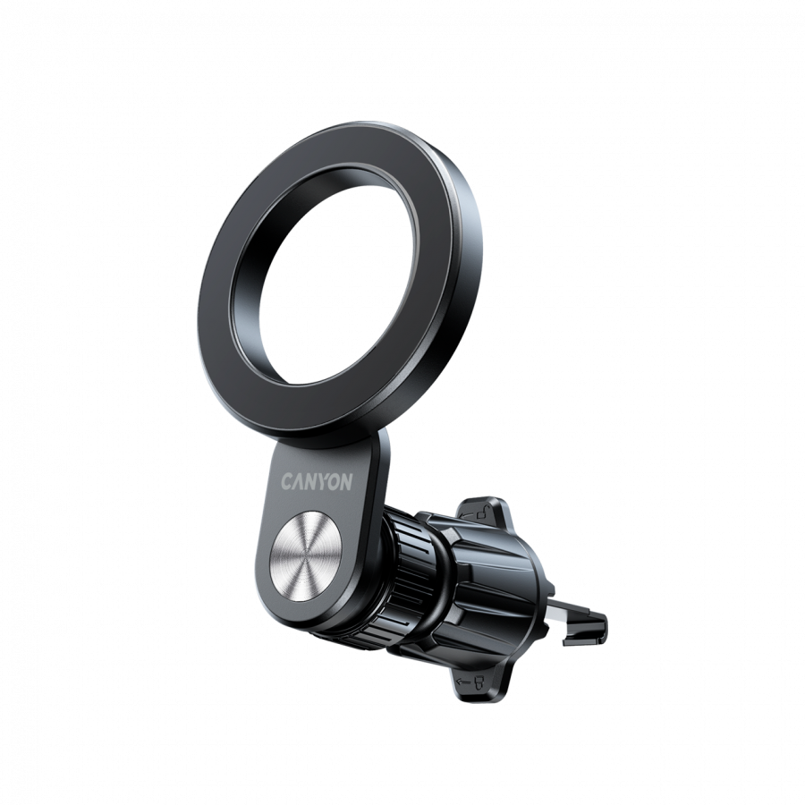 CANYON Magnetic car holder OnGrip 12 suction + air vent Black - slika 7