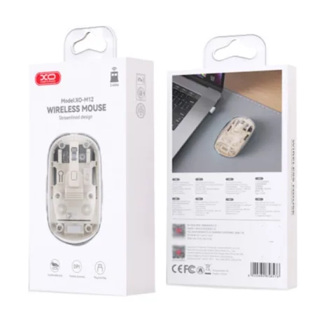 XO Wireless Miš M12 Transparent - slika 3