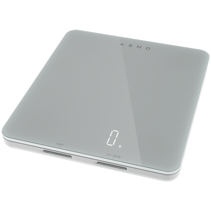 AENO Kitchen Scale KS1S Smart, Max load - 8 kg, Bluetooth, 10,000+ products & meals, 25 indicators analysis, Coffee mode, 6 unit conversion: kg, g, lb, fl, oz, ml, Material - glass - slika 2