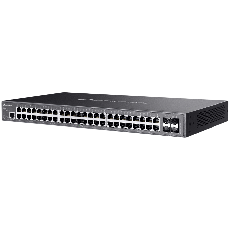 TP-Link SG3452 Omada 48-Port Gigabit L2+ Managed Switch with 4 SFP Slots, 48× Gigabit RJ45 ports and 4× Gigabit SFP slots, Static Routing, VLAN, ACL, QoS, IGMP Snooping, ERPS, Zero-TouchProvisioning,  - slika 2