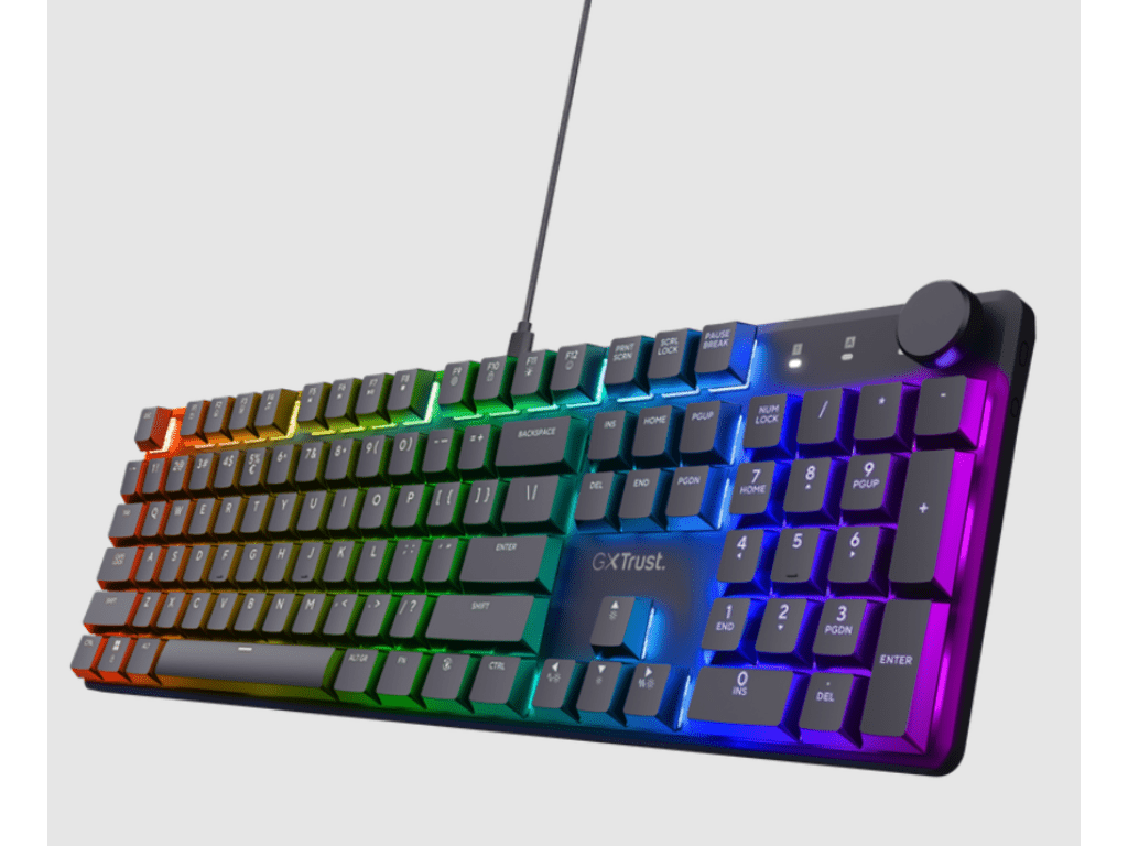 Trust GXT866 Torix mehaničkatastatura, US layout, žičana,USB 2.0, RGB, crna - slika 3