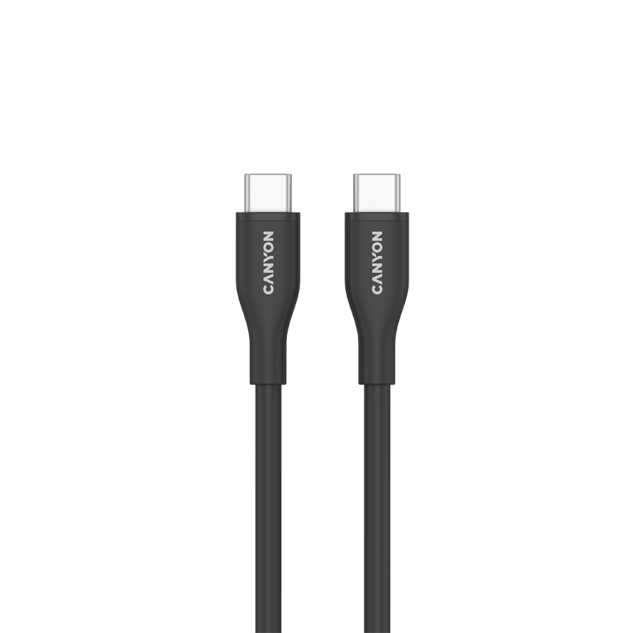 CANYON cable CC60SC10 C-C 60W 1m Silicon Black - slika 2