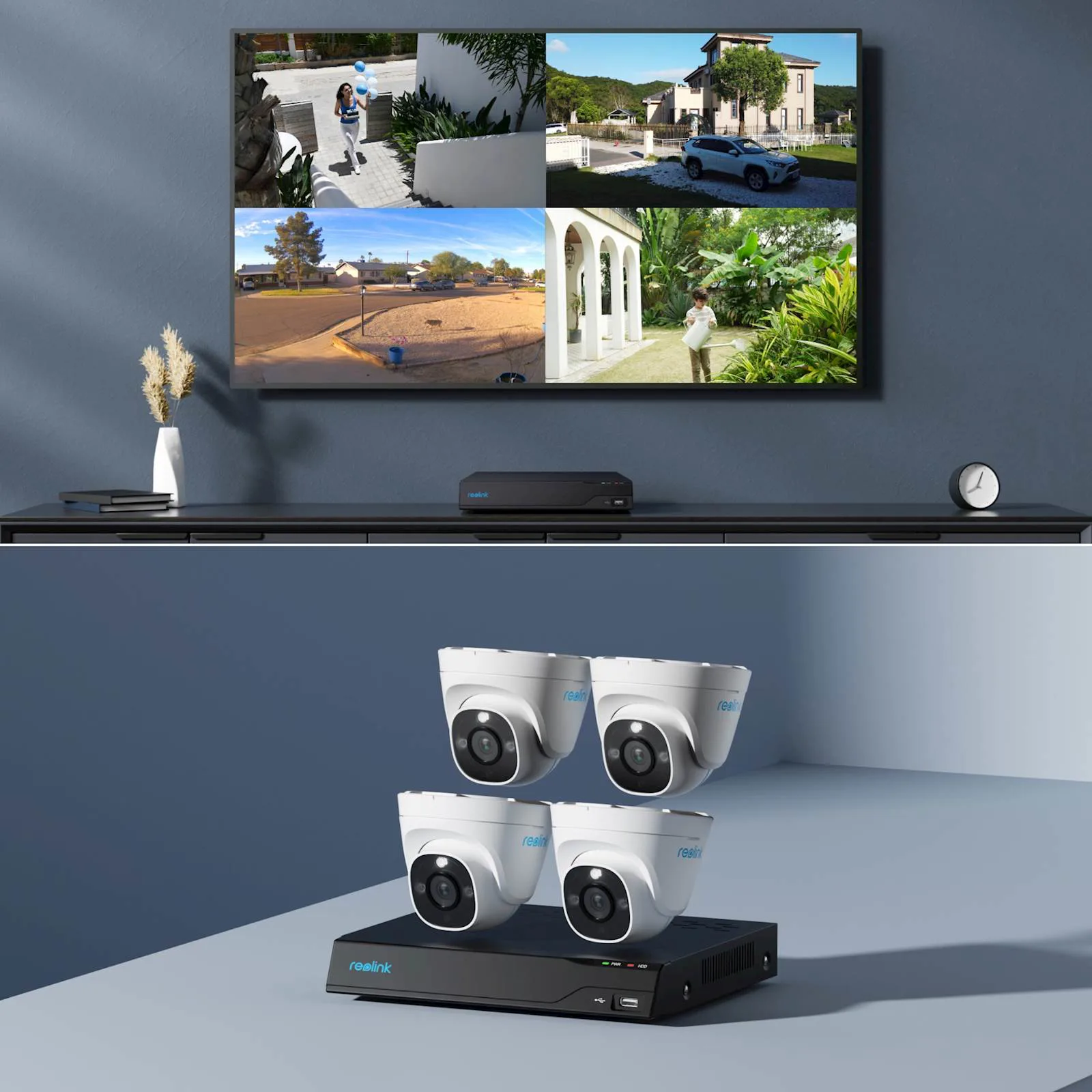 Reolink NVR snimač NVS8-8MD4 4K 8 kanalni NVR. 2TB HDD, 4x kamera POE 8 MP - slika 2