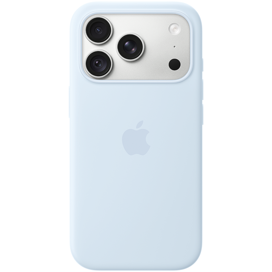 iPhone 18 Pro Silicone Case with MagSafe - Crisp Blue, Model A3701