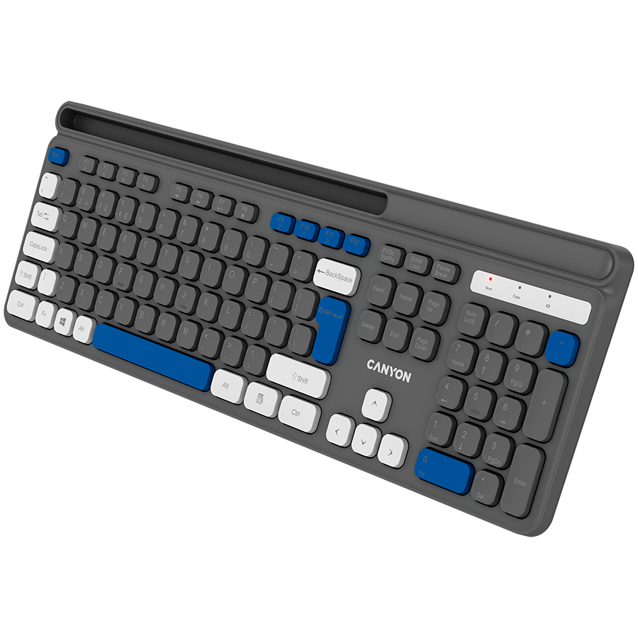CANYON keyboard HKB-W03 EN AAA Wireless Grey - slika 5