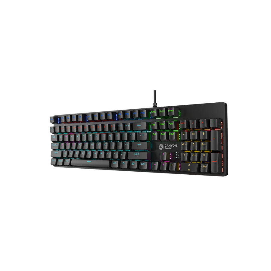CANYON keyboard Reaper SKB-9 Full size Rainbow US Wired Black - slika 5