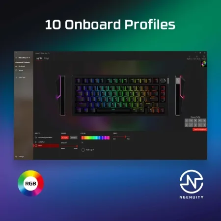 HyperX Gaming Mehanička Tastatura Alloy Rise 75 HX Red 7G7A4AA - slika 4