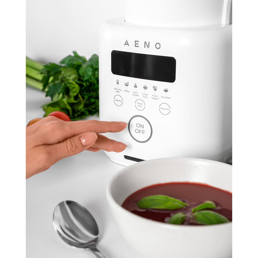 AENO Table Blender-Soupmaker TB2: 800W, 35000 rpm, boiling mode, high borosilicate glass cup, 1.75L, 6 automatic programs, preset time, LED-display - slika 6