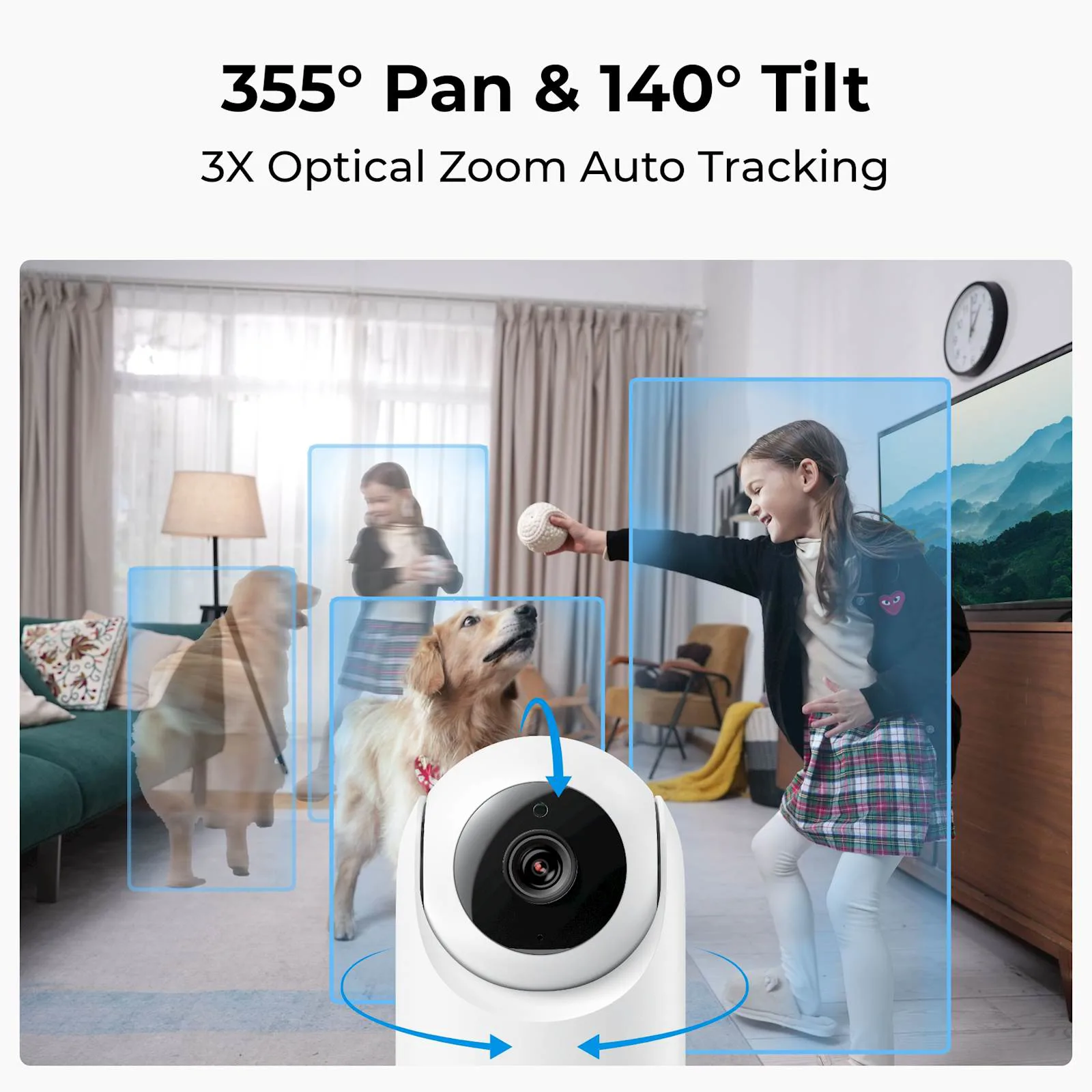 Reolink IP Kamera E serija E321 Bijela 3MP, Noćni vid 12m, Dvosmjerna komunikacija, PAN/TILT - slika 5
