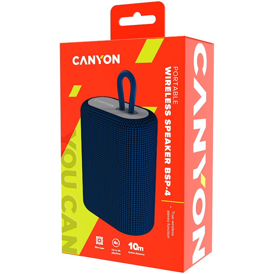 CANYON speaker BSP-4 5W Blue - slika 4