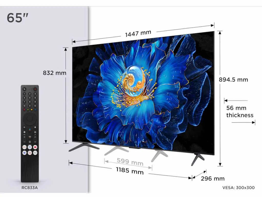 TCL 65"C6KS 4K QD-Mini LED TV60Hz Google TV; Game Master;Dolby Atmos; Onkyo 2.1; HDR Premium; - slika 3