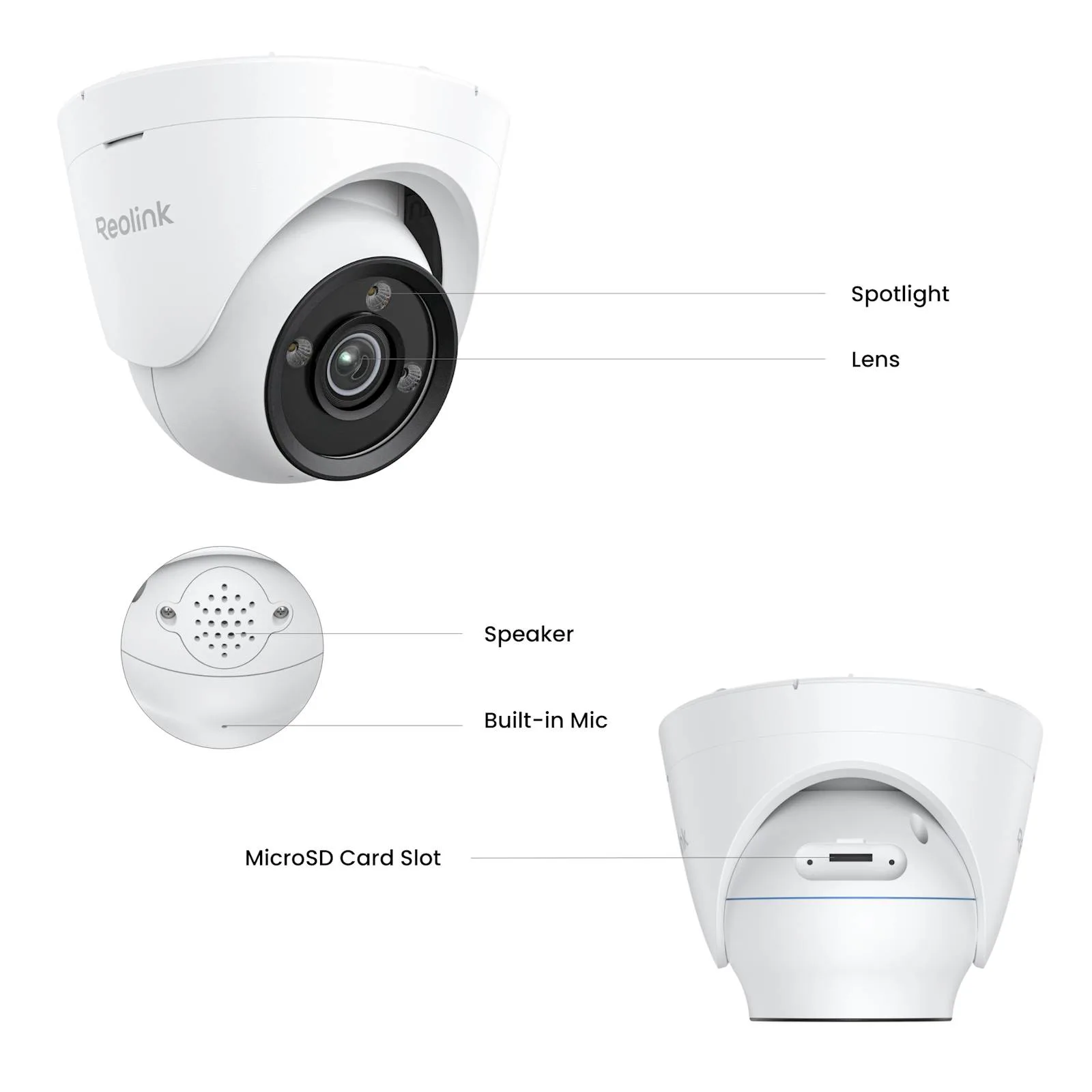Reolink Ip Kamera serija P335X POE, 4K, 8MP, POE, ColorX, HDR - slika 2