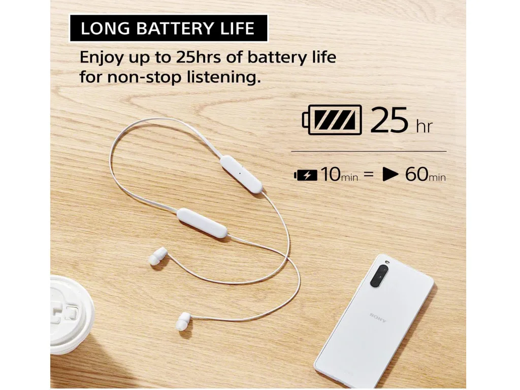 Sony slusalice WIC100, crnein-Ear; Bluetooth; sa mikrofon - slika 8