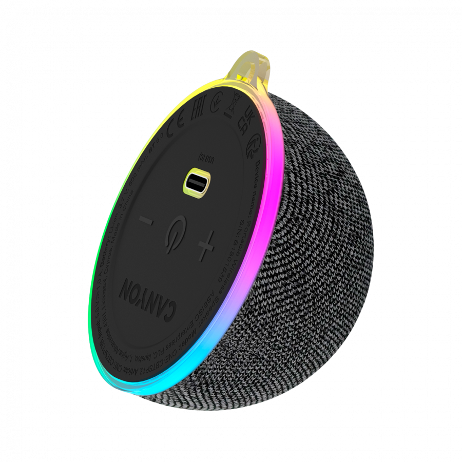CANYON Magnetic BT speaker OnMove 13 5W Black - slika 2