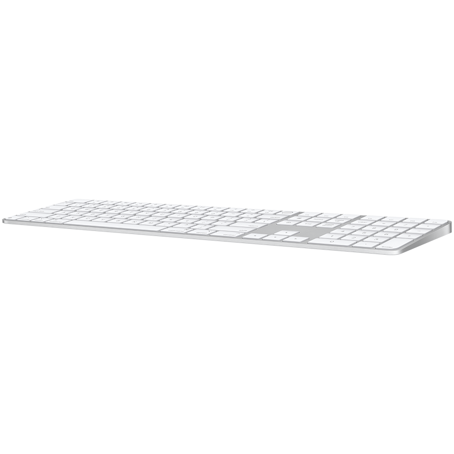Apple Magic Keyboard (2024) w Touch ID and Numeric Keypad - Croatian - White Keys - slika 2
