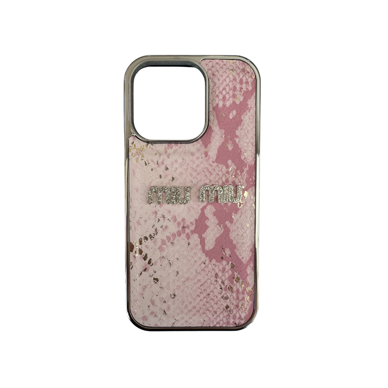 Shine MiuMiu maskica iPhone 16 Roza