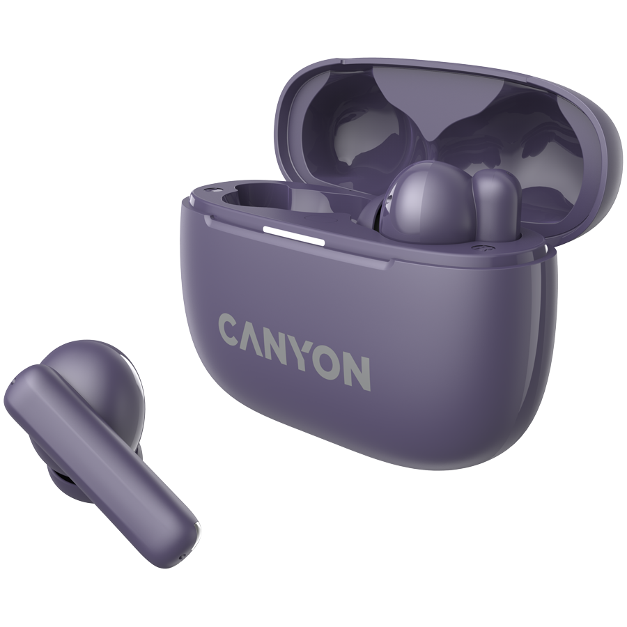 CANYON headset OnGo TWS-10 ANC+ENC Purple - slika 3