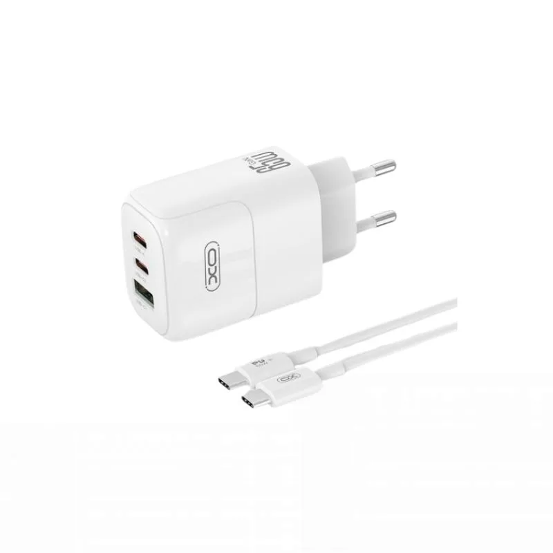 Kucni punjac XO L139 USB-A+ USB-C 65W fast + kabal Type-C - slika 3