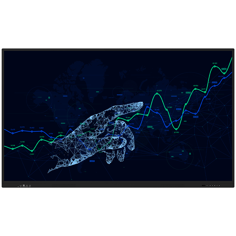 PRESTIGIO SOLUTIONS Multiboard 75'' Light Series, UHD 4K, Android, Wi-Fi, 20TP, touch pen