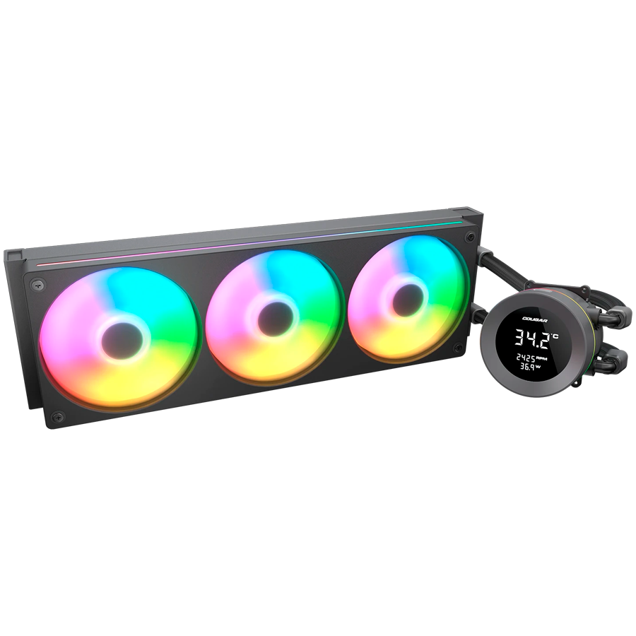 COUGAR Poseidon Vistek ARGB 360 AiO Liquid Watercooling - Black - slika 2