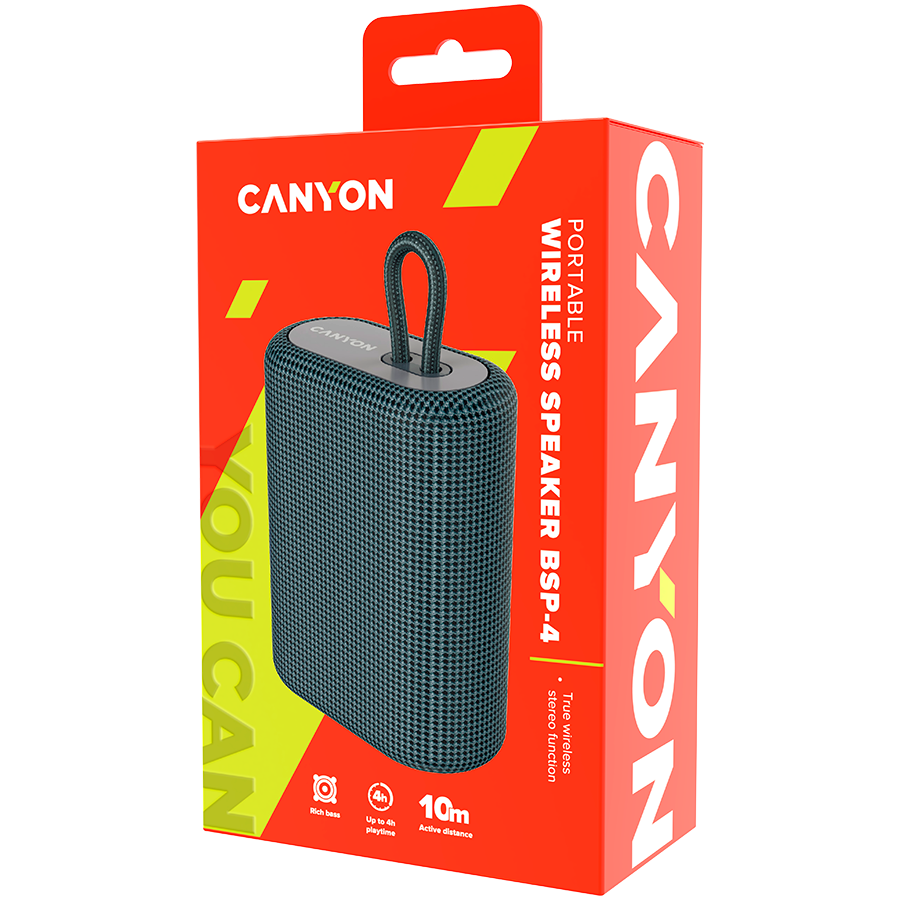 CANYON speaker BSP-4 5W Dark Grey - slika 4