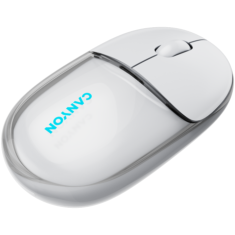 CANYON mouse OnClick 24 BT/ Wireless Transparent/White - slika 6