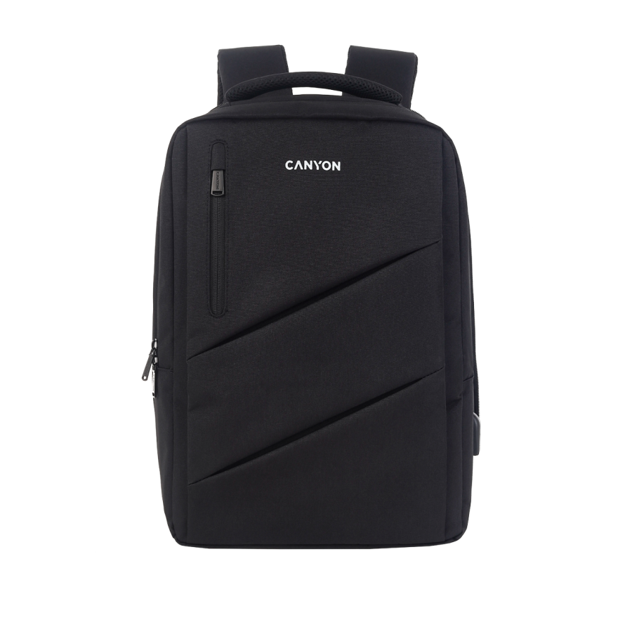 CANYON backpack BPE-5 Urban USB 15.6'' Black - slika 4
