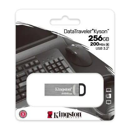 Kingston FD 256GB USB3.2 DTKNDataTraveler KysonStylish Capless Metal Case,r/w:200/60MBs - slika 3