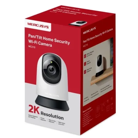 Mercusys Pan/Tilt Home Security Wi-Fi Camera MC210 - slika 2