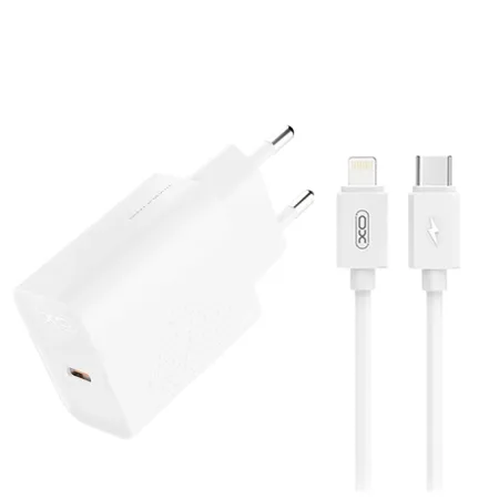 XO L160 20W Type-C Fast Charger + Lightning cable - slika 2