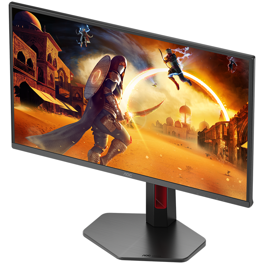 AOC MONITOR Q25G4SR, GAMING 25'', G, 300HZ, FAST IPS, 2560x1440, 0.3 MS, 80M:1, 300 CD/M, TILT, HEIGHT ADJUSTABLE, SWIVEL, PIVOT, 2X HDMI, DISPLAY PORT, 3YW, BLACK-RED - slika 4