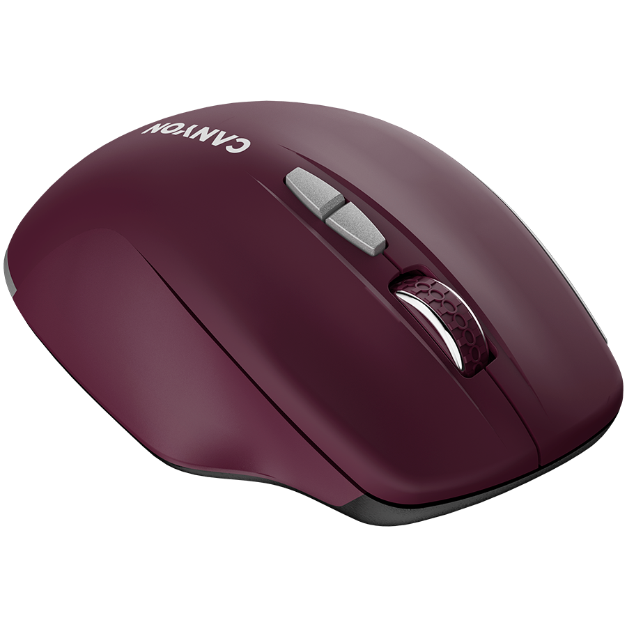 CANYON mouse MW-21 BlueLED 7buttons Wireless Burgundy Red - slika 5