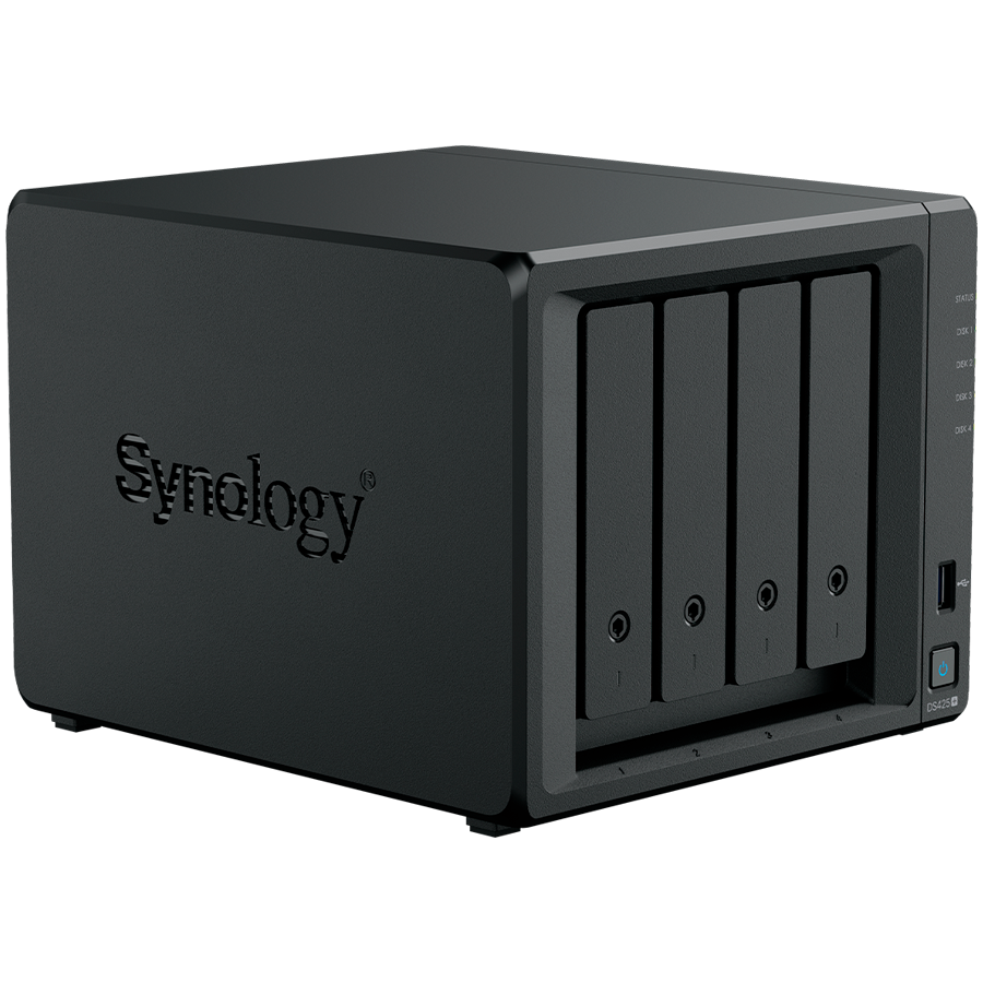 Synology DiskStation DS425+ Tower, 4-Bays 3.5'' SATA HDD/SSD, 2 x M.2 2280 NVMe SSD slot, CPU Intel Celeron J4125  4-core 2.0 GHz, 2 GB DDR4 non-ECC SODIMM, 1x RJ-45 2.5 GbE LAN, 1x RJ-45 1GbE LAN Por - slika 5
