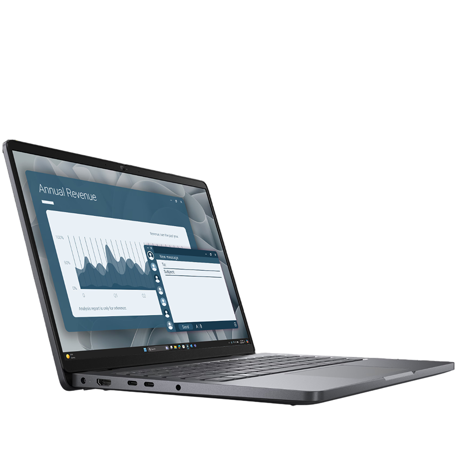 Dell Pro 14 (PC14255), 14" FHD+ (1920x1200), non-Touch, AMD Ryzen 5 220 (6C, 4.9 GHz), 16GB (1x16GB) DDR5, M.2 512GB SSD, AMD Radeon 740M, WiFi, BT, HDMI, USB-C (DP/PD), 2xUSB3.2, RJ-45, FngPr, Backli - slika 4