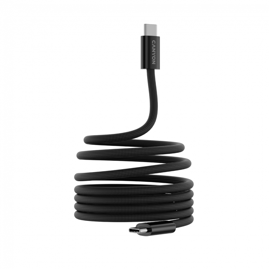 CANYON cable OnWire 60MG C-C 60W Magnet Braided 1m Black - slika 2