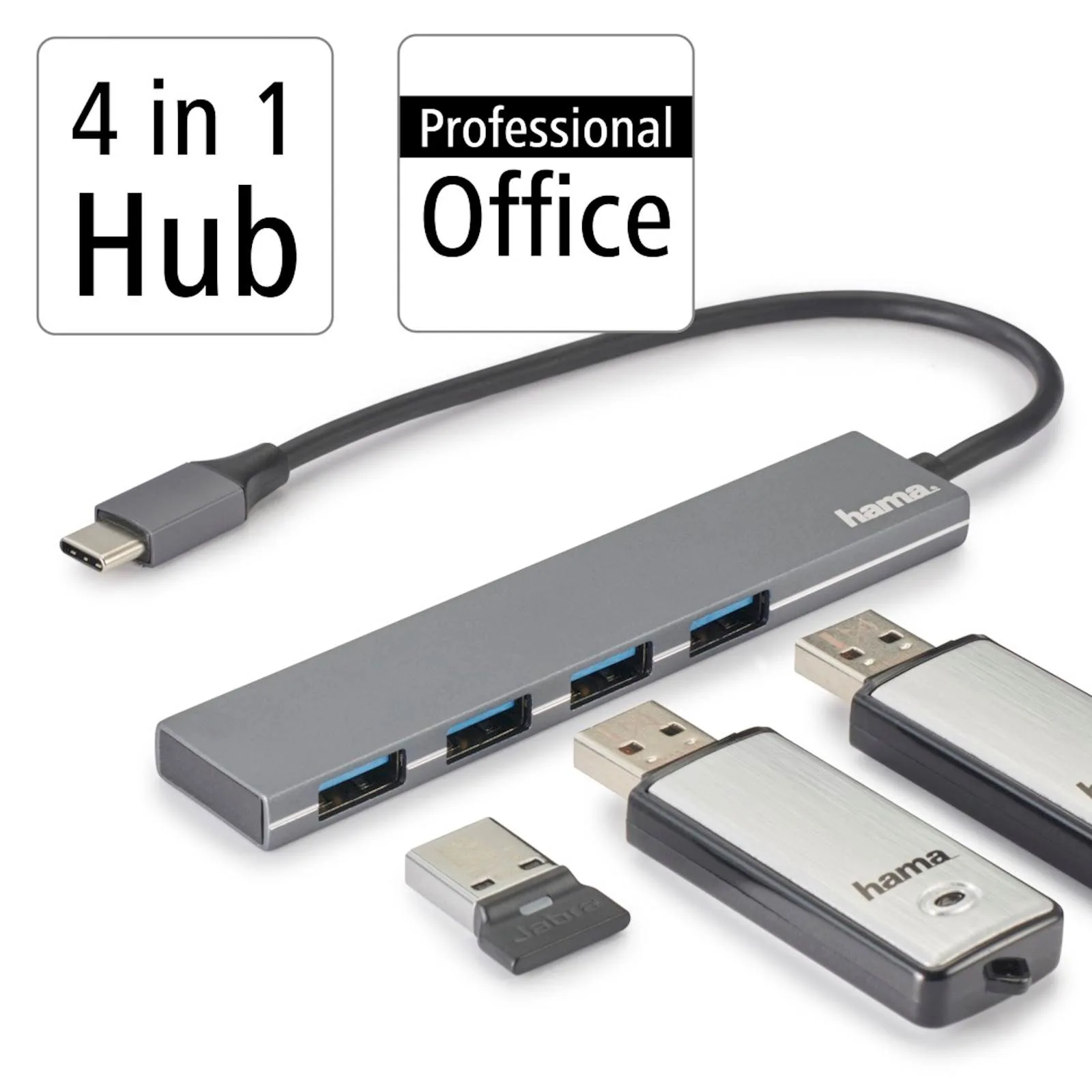 USB-C Hub HAMA 4 porta, 5Gbps - slika 3