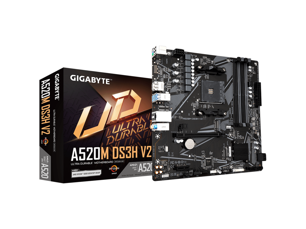 GIGABYTE MB A520M DS3H V2 1.0AMD A520,AM4,4xDDR4;M2RAID,HDMI,DP,mATX - slika 2