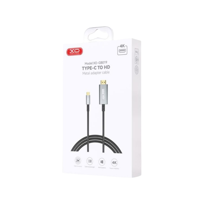 USB kabal XO GB019 HDMI Tip-C 1,8m