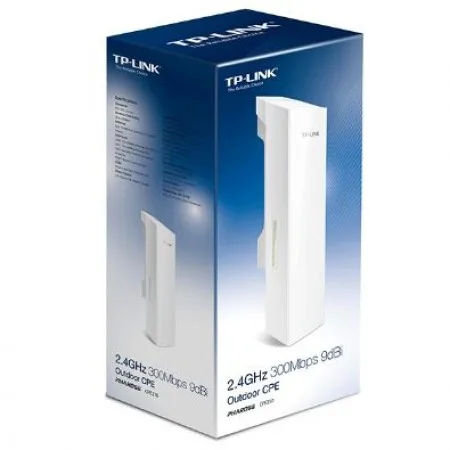 Outdoor Wireless CPE TP-Link, 2.4GHz 300Mbps, Qualcomm, 27dBm, 802.11b/g/n, 9dBi directional antenna, 5+ km, 2 FE Ports,, IP55 Weather proof, Passive PoE, TDMA, centralized management, AP Router/WISP  - slika 3
