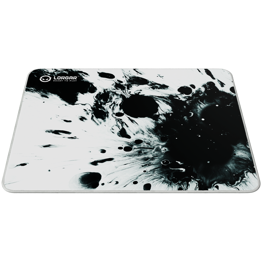 Full print white and black design, Bottom is black rubber with embossed LORGAR logo, with double side edge stitching - slika 3