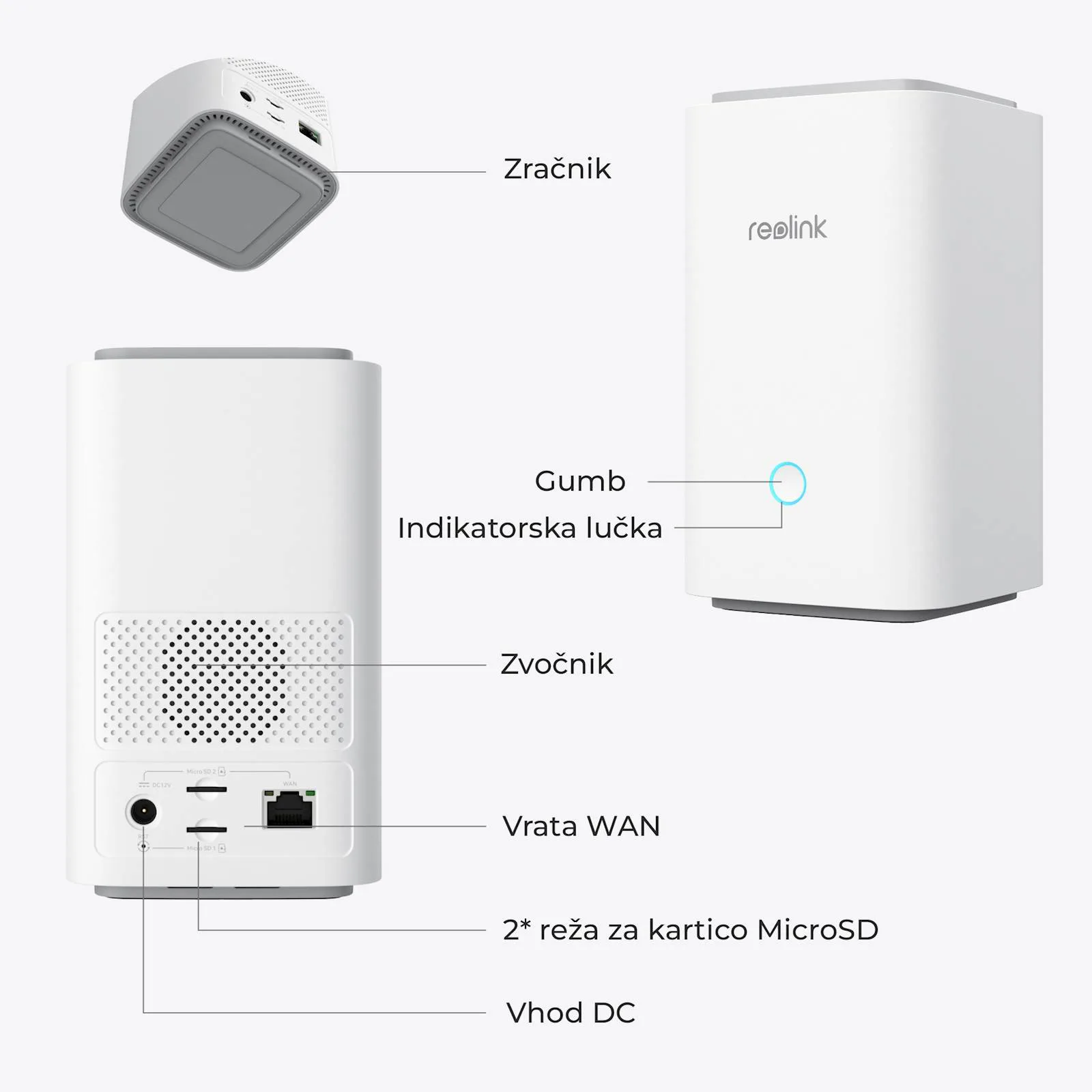 Home Hub 1 Reolink 16MP, do 8 kamera, 64Gb MicroSD, nadogradnja do 1TB - slika 2