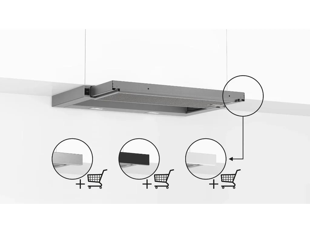 BOSCH Teleskopska napa Serie 2|, 394m3/h, 68 dBOld Model: BOSCH DFL064W53 - slika 2