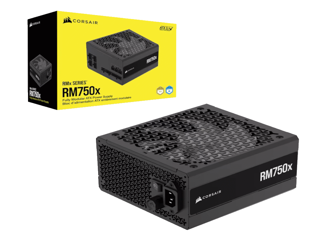 Corsair PSU 750w RM750xGold, Fully Modular, 12V-2x68xSATA, 4xPCIe, ATX 3.1, PCIe 5.1 - slika 3