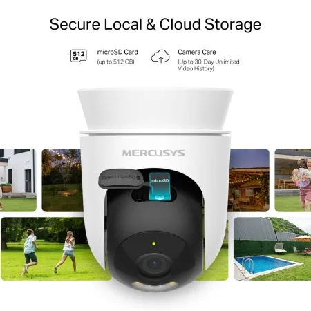 Mercusys Pan/Tilt Home Security Wi-Fi Camera MC510 - slika 2