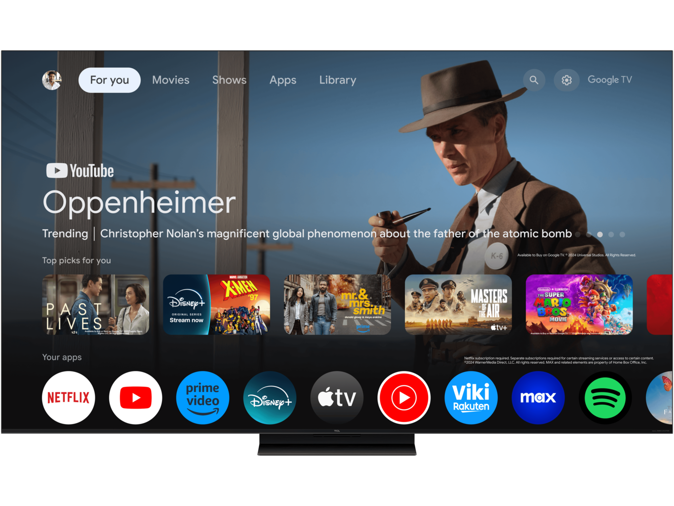 TCL 55"C7K 4K QD-Mini LED TV144Hz Google TV; Game Master;Audio BANG & OLUFSEN; HDR Premium; - slika 6